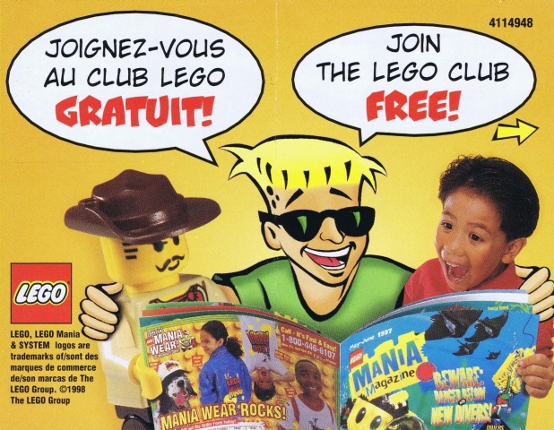 1998 Insert - LEGO Club - US/Canadian (4114948)