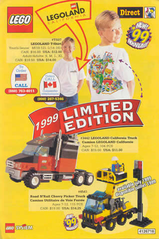 1999 Insert - Lego Direct - US/Canadian with Set 3442 (4126716)