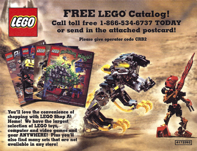 2002 Insert - Shop at Home - Bionicle (4172392)