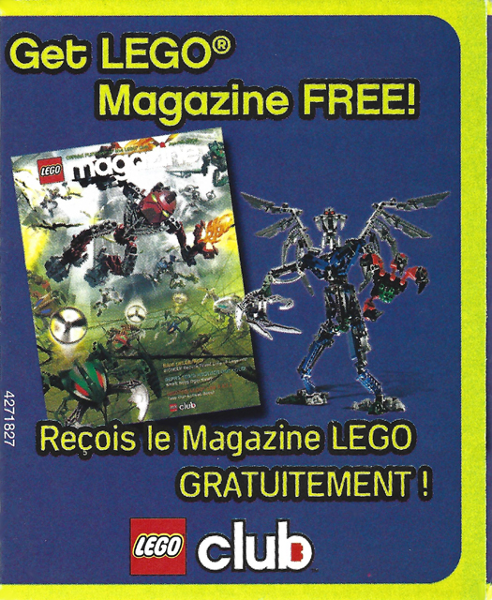 2005 Insert - LEGO Club - US/Canadian Purple Version