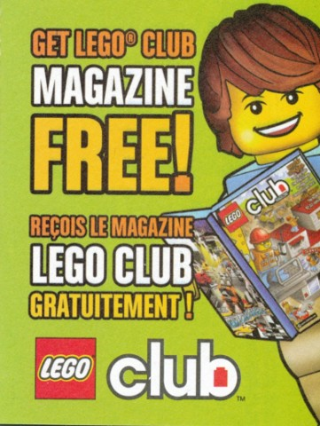 2007 Insert - LEGO Club - US/Canadian (WOR 7905)