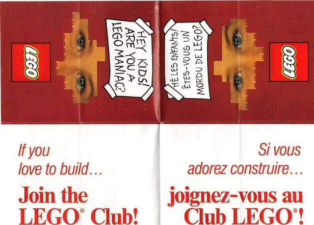 1993 Insert - LEGO Club - Canadian (821045)