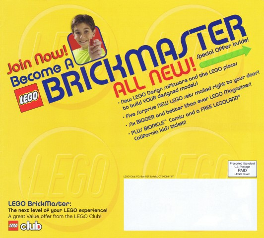2004 Insert - LEGO Club - BrickMaster