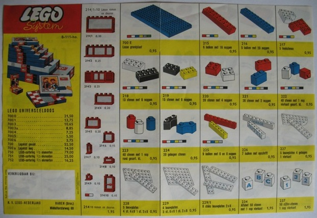 1962 Dutch - Late Issue (B-111-ho.)