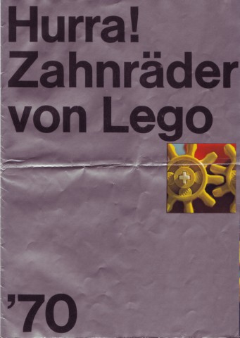 1970 Medium German - Hurra! Zahnräder von Lego