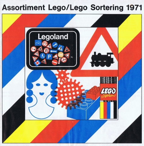 1971 Large Belgian Foldout - Assortiment Lego/Lego Sortering (97220-Be)