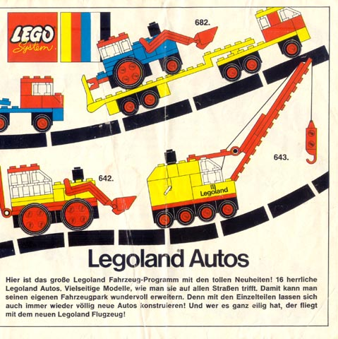 1972 Medium German - Legoland Autos (97305-Ty)