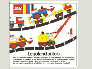 1972 Medium Dutch - Legoland auto's (97305-Ho)