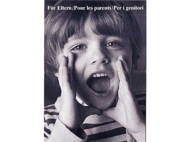 1981 Für Eltern / Pour les parents / Per i genitori (Parents Guide) (109782/109882 EU II (D/A/CH/F/I))