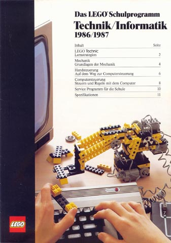 1986/1987 Large German Das LEGO Schulprogram Technik/Informatik (2900035-D)