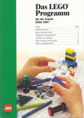 1986/1987 Large German Dacta - Das Lego Programm fur die Schule (2900034-D)