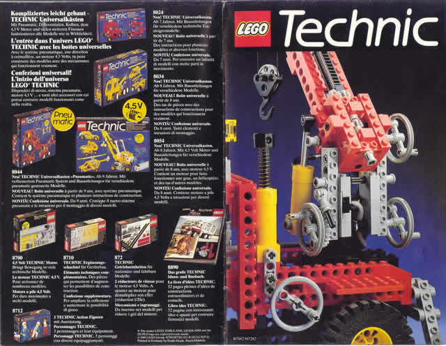 1989 Medium Technic European Foldout (107182/107282-EU II (D/A/CH/F/I))