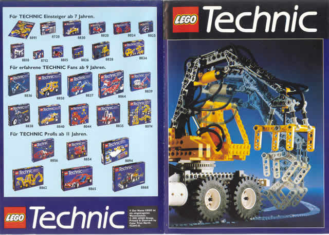 1992 Medium Technic German Foldout (922043-D)