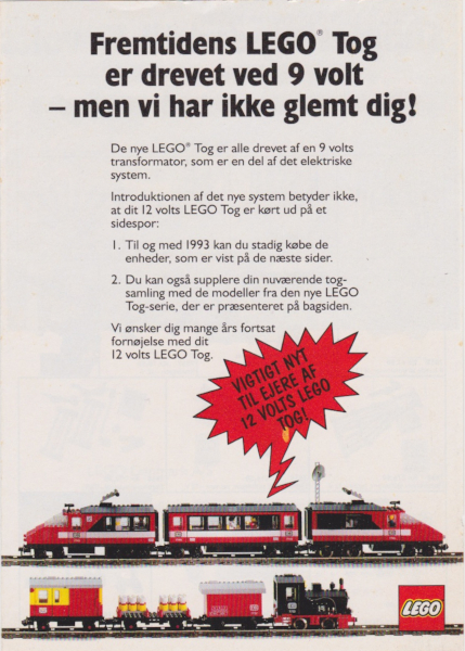 1992 Medium Train Danish (921762-dk)
