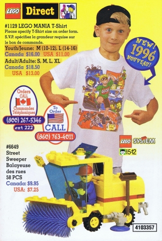 1996 Insert - Lego Direct - US/Canadian (4103357)