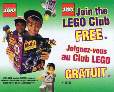 1997 Insert - LEGO Club - US/Canadian (4110732)