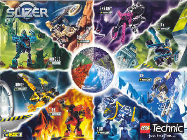 1999 Mini Technic Throwbot / Slizer (4124536-IN)