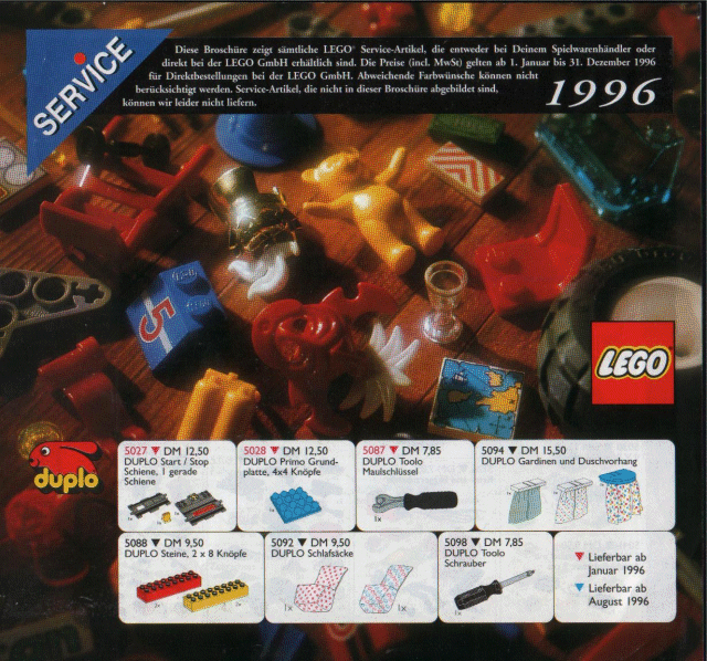 1996 Large Service Packs German (924.716-D)