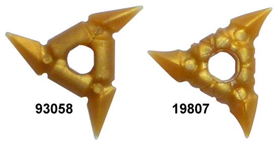 LEGO® 15 Throwing Star Wurfstern in Perl Gold NEU 19807 Pearl Gold 