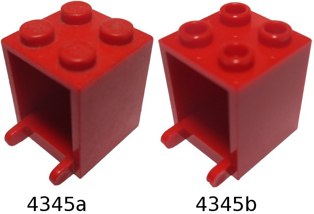 Lego 10x Container Box 2x2x2 Rot Red 4345 Neuware New