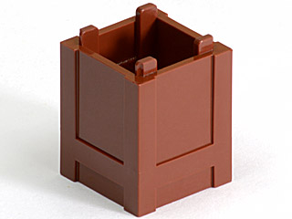4 x Lego 61780 Cash Brown Brown Container Box 2x2x2 Top Opening NEW 