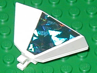 Lego 4 x Panel 3x5 Flügel 30034 weiß mit Aufkleber Hologramm 6958 6982 6815 6856 