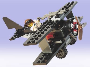 Set 5928 Adventurers Bi-Wing Baron Lego Complete