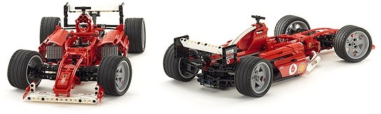 Lego Racers Ferrari F1 8386-Placa de exhibición de acrílico-de doble cara 
