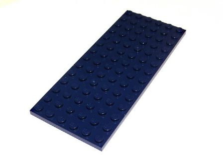 955 LEGO Plate 6x14 Dark Blue 
