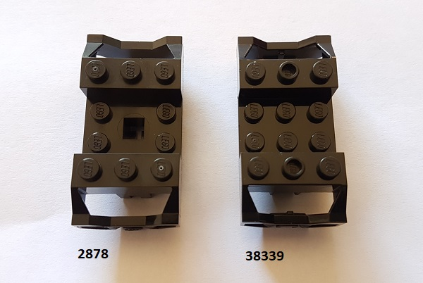 Lego ® RC Essieu Noir pour Wagon Train Bearing Element 3X6 ref 2878 NEW 