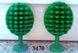 LEGO PART 3470 GREEN FRUIT TREE PLANT x 2 