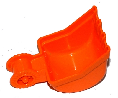 Duplo Digger Bucket, Small with Locking Ring - 4 teeth : Part