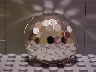 LEGO Satellit chrom silber Chrome Silver Hemisphere 4x4 Multifaceted 30208 