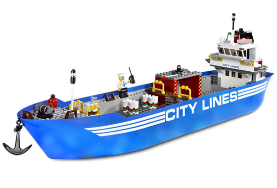 lego city container ship
