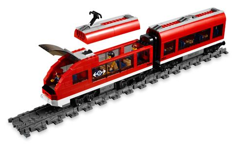 LEGO City Treno 7938 Stazione fermata con semaforo e 2 minifigure 