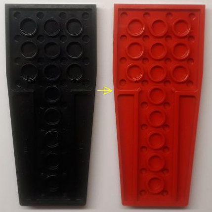 FREE P&P! Select Colour LEGO 2413 4X9 Wing Without Stud Notches 