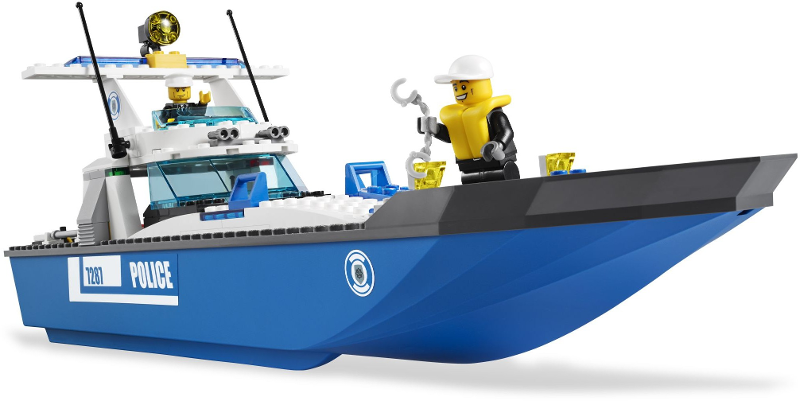 Forvent det Annoncør sfærisk Police Boat : Set 7287-1 | BrickLink