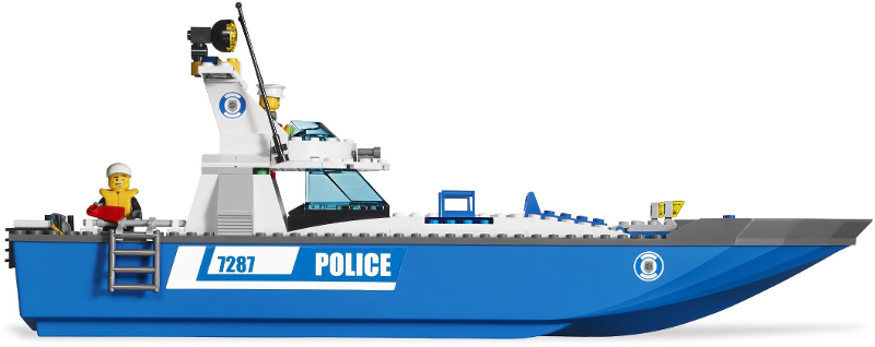 Forvent det Annoncør sfærisk Police Boat : Set 7287-1 | BrickLink