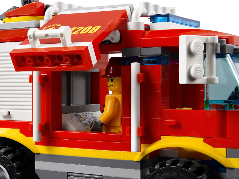 tandlæge Inspektør hval 4 × 4 Fire Truck : Set 4208-1 | BrickLink