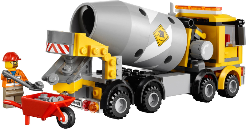 lego city cement truck