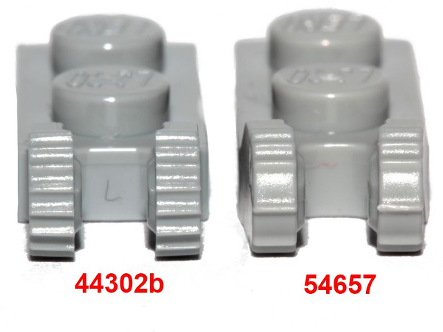 NEW Neuf Lego 54657-10x Charnières Dark Bluish Gray hinge plate 1x2 