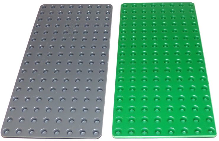 Baseplate 8 x 16 Grundplatte LEGO leuchtend grün # 3865 