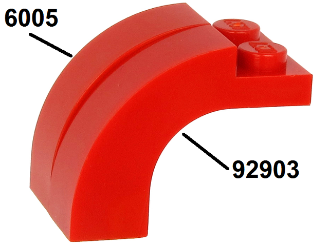 FREE P&P! LEGO 6005 Brick Arch 1x3x2 Curved Top 