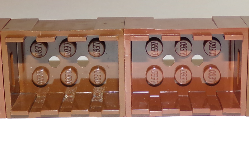 1x Container coffre box caisse crate nougat medium dark flesh 30150 NEUF Lego 