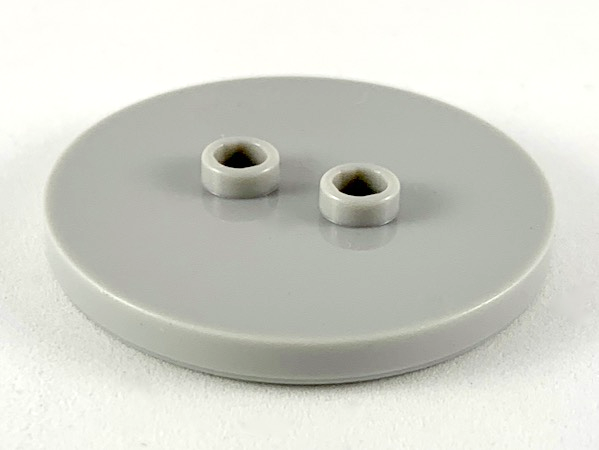 Lego New Light Bluish Gray Tiles Round 4 x 4 with 2 Hollow Studs Parts