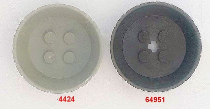 Container, Barrel Half Large with Axle Hole : Part 64951 | BrickLink