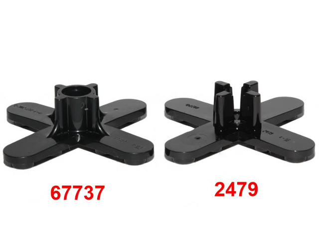 Propeller 4 Blade 5 Diameter with Rounded Ends and Open Hub : Part