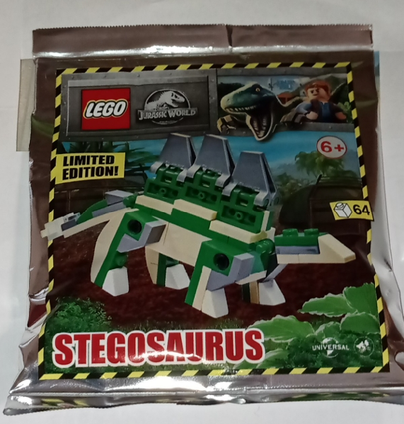 LEGO Jurassic World Stegosaurus Foil Pack Set 122111 Bagged 