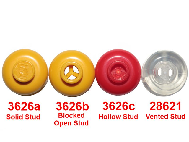 3626a Head LEGO Plain - Solid Stud Minifig RED x 1 HD18 