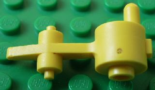 Lego ® RC Commutateur Jaune Yellow Track 9V Point Lever Train ref 2866 NEW 